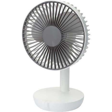 Ventilateur De Table Rechargeable 2185 Blanc Saneo Pas Cher A Prix Auchan