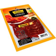 MORONI Morono Chorizo doux grandes tranches 100g 20 tranches 100g