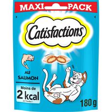 CATISFACTIONS Friandises maxi pack au saumon pour chat 180g