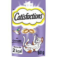 CATISFACTIONS Friandises au canard pour chat 60g