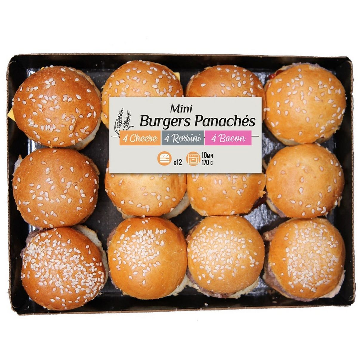 bijnaam Glimmend hoeveelheid verkoop PASO Mini burgers panachés 480g pas cher à prix Auchan