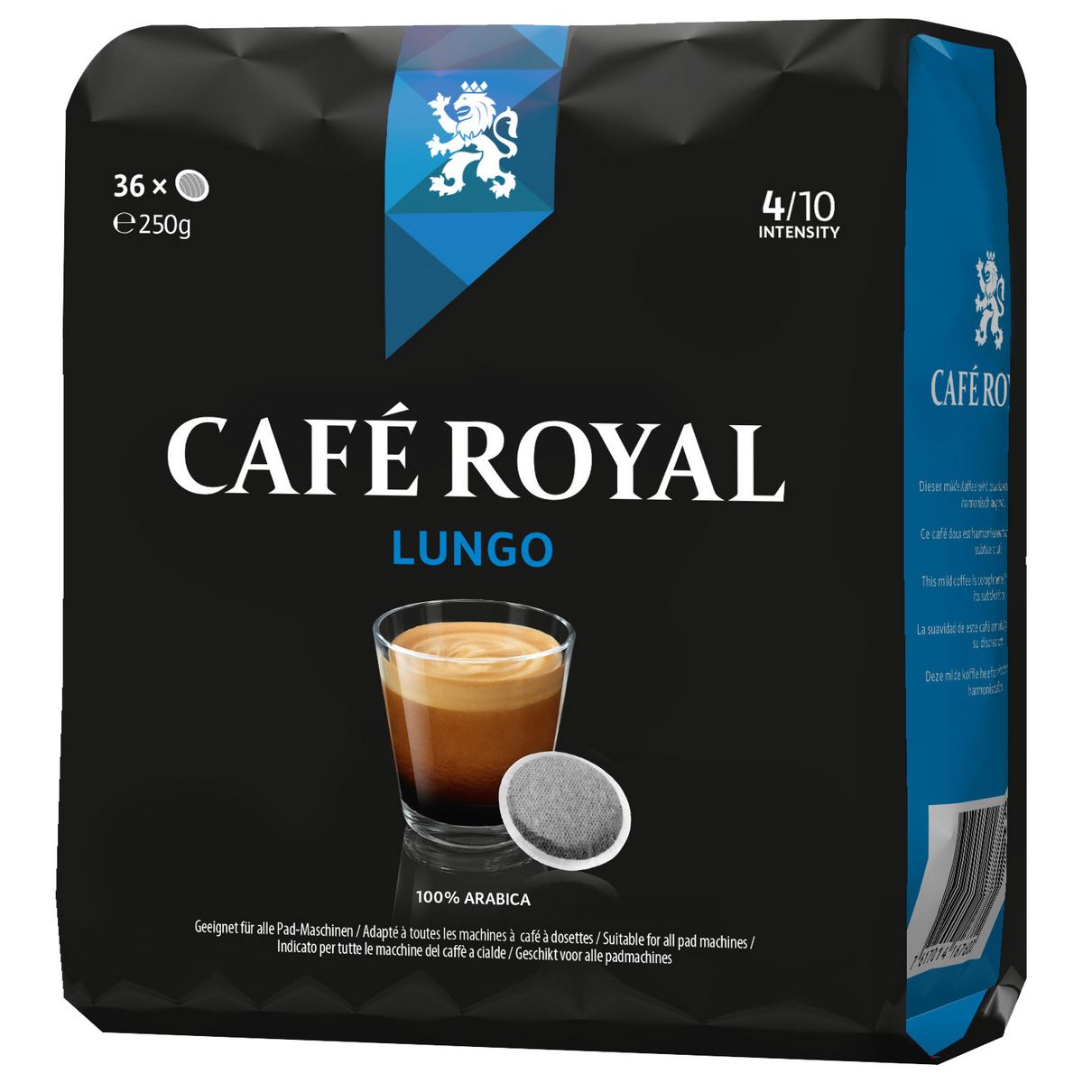 CAFE ROYAL Café Royal lungo dosette x36 -250g pas cher 