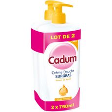 CADUM Cadum crème douche surgras au karité peaux sèches 2x750ml 2x750ml