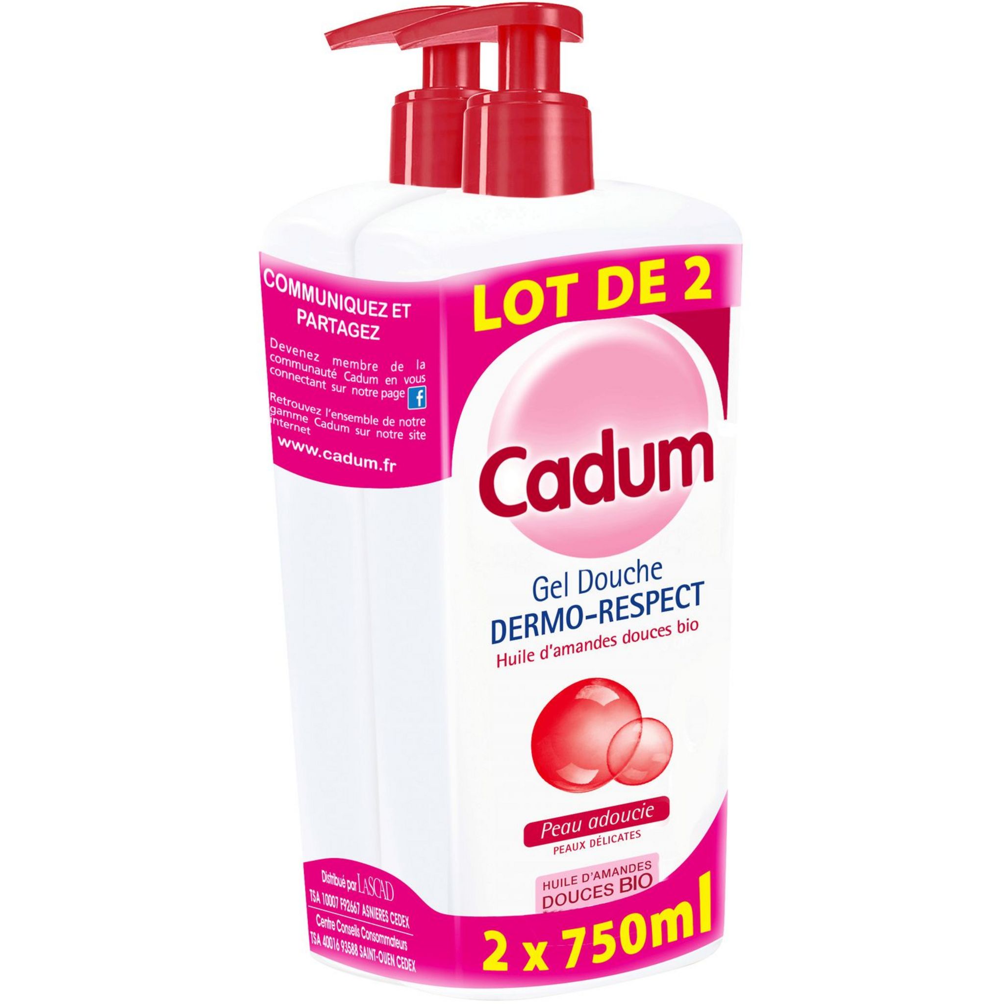 CADUM Dermo-Respect Gel douche sans savon