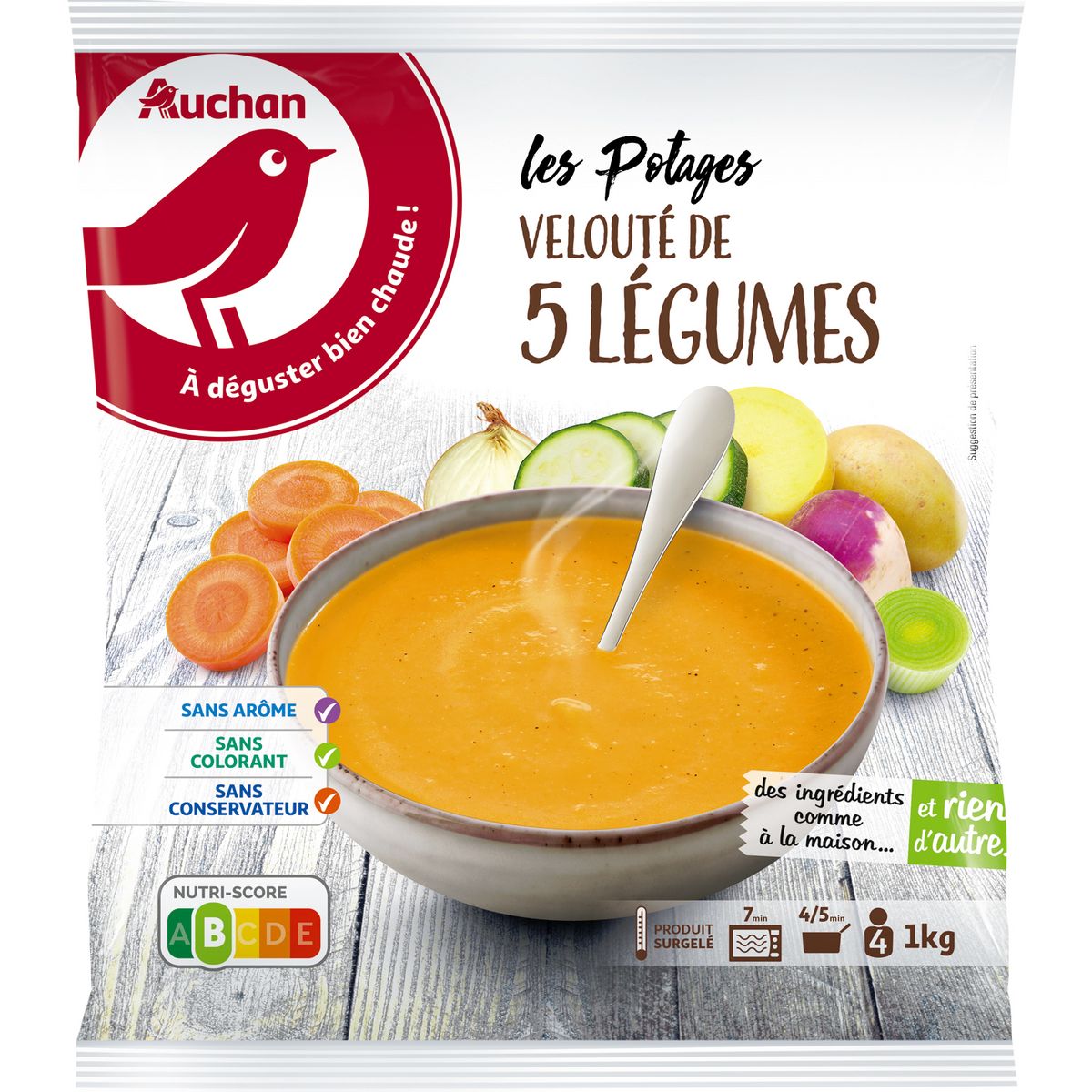 Auchan Soupe Aux 5 Legumes 1kg Pas Cher A Prix Auchan