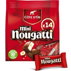 NOUGATTI Nougat enrobé de chocolat au lait 180g