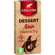 COTE D'OR Tablette de chocolat noir pâtissier 1 pièce 200g