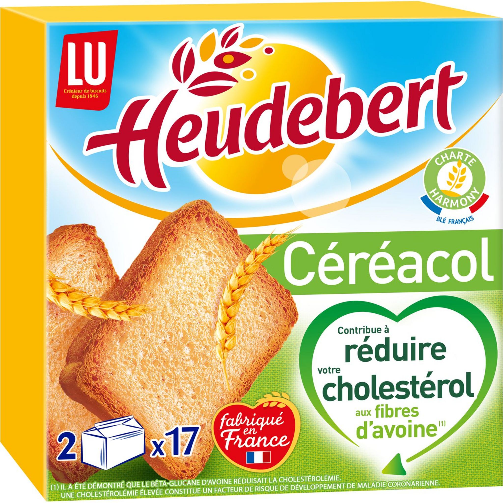 Heudebert - biscottes Fibres +