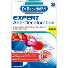 DR BECKMANN Lingettes anti-décoloration 25 lingettes