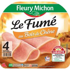 FLEURY MICHON Fleury Michon jambon le fumé  tranche x4 -160g 4 tranches 160g