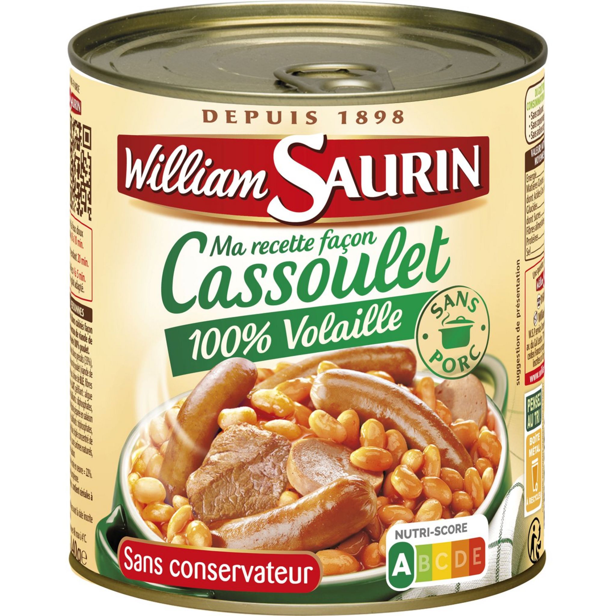 Cassoulet - Auchan - 0.84 kg