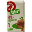 AUCHAN BIO Auchan Bio Farine de blé semi-complète T110 1kg 1kg