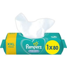 PAMPERS Lingettes sensitive XXL pack 80 lingettes