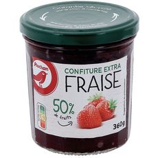 AUCHAN Confiture extra de fraises 360g