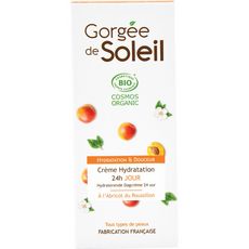 GORGEE DE SOLEIL Crème hydratation jour abricot tous types de peaux 50ml