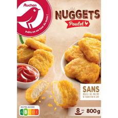 AUCHAN Nuggets de poulet 800g