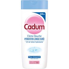 CADUM Crème douche hydratation longue durée amande douce bio pour peaux délicates 400ml
