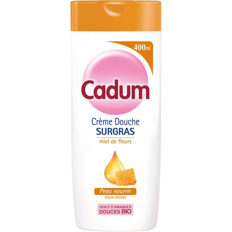 CADUM Cadum gel douche surgras douceur lait d'amande miel 4x400ml pas cher  