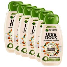 ULTRA DOUX Shampooing lait d'amande nouricier cheveux déshydratés 6x250ml
