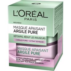 L'OREAL L'Oréal Masque visage apaisant aux 3 argiles pures 50ml 10 applications 50ml