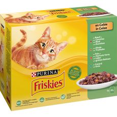 Friskies Sachets Repas Patee En Gelee Viandes Et Legumes Pour Chat 12x85g Pas Cher A Prix Auchan