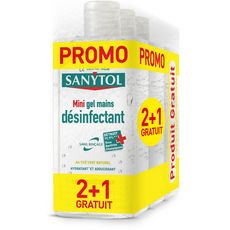 SANYTOL Sanytol gel désinfectant mains 2x75ml +1offert