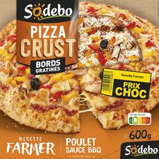 SODEBO Pizza Crust Farmer poulet sauce barbecue 600g