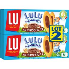LU Lulu barquettes au chocolat Lot de 2 2X120g