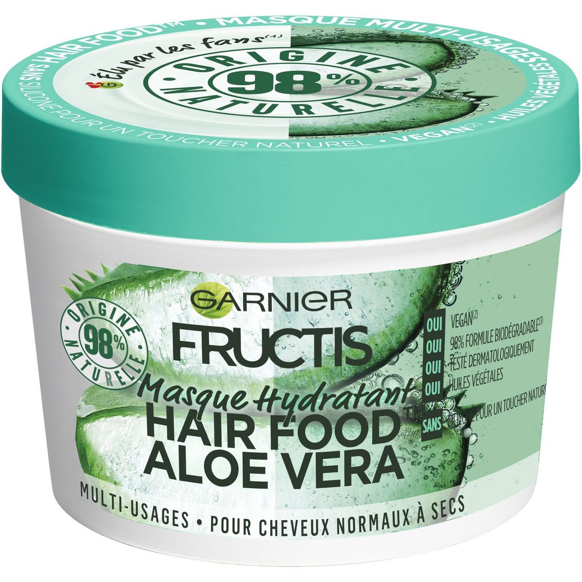 Fructis hair food masque hydratant aloe vera cheveux normaux à secs