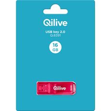 QILIVE Clé USB 16Go 2.0 Q.8391 Rouge