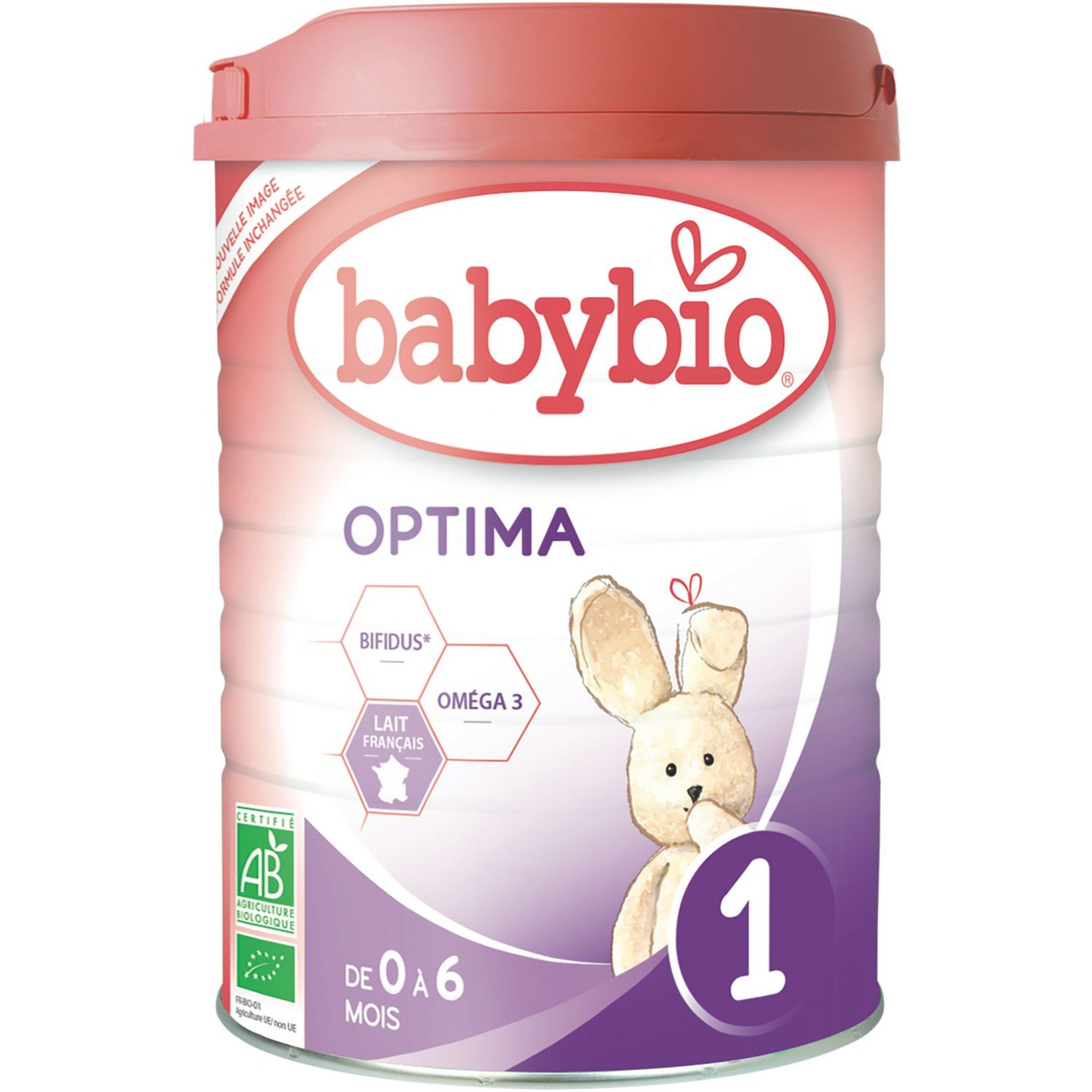 BABYBIO Optima 1 lait 1er âge en poudre dès la naissance à 6 mois 900g pas  cher 