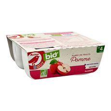 Auchan Baby Bio Petit Pot Dessert Pomme Pruneau Banane Des 4 Mois 4x100g Pas Cher A Prix Auchan