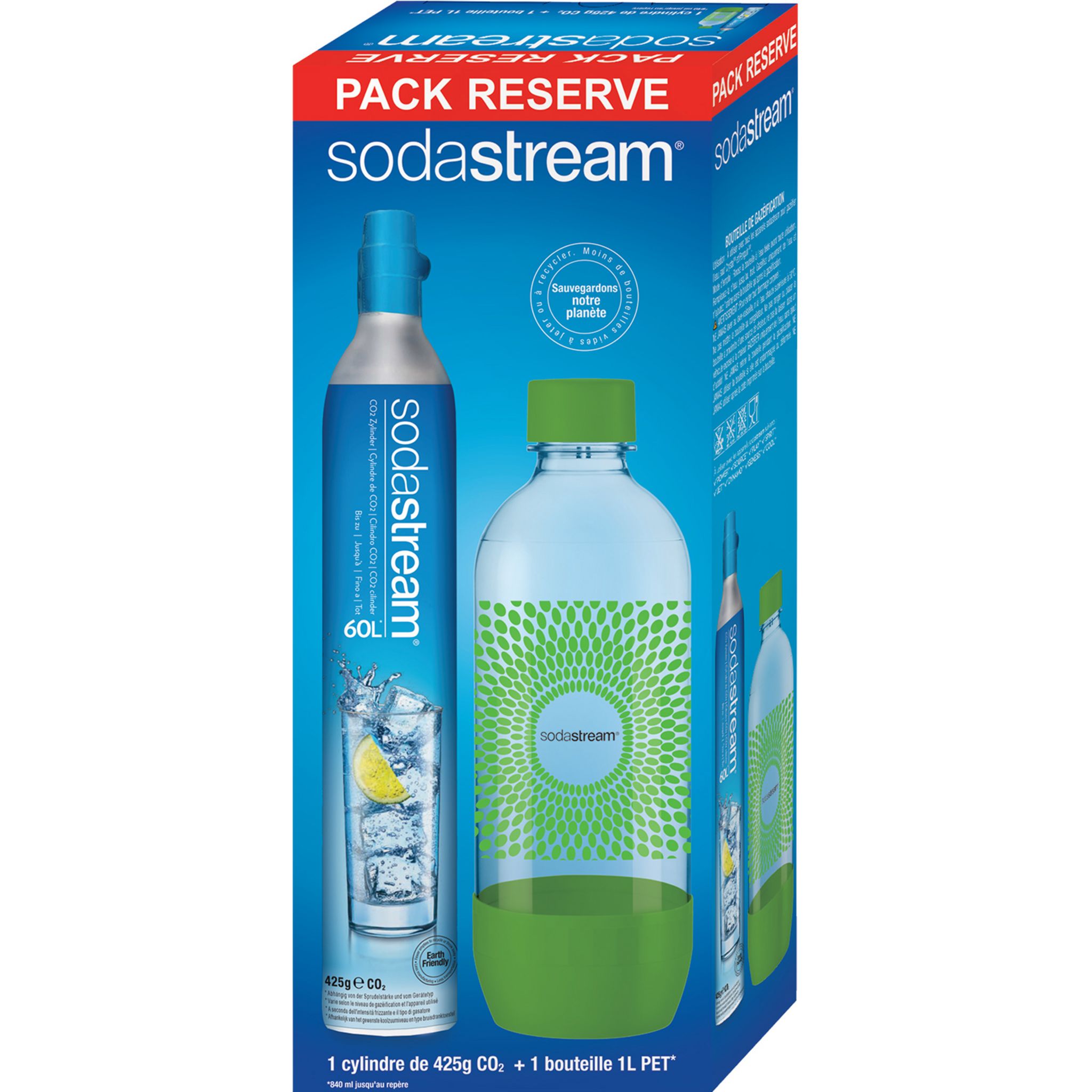 Recharge CO2 SodaStream en échange d'une recharge vide