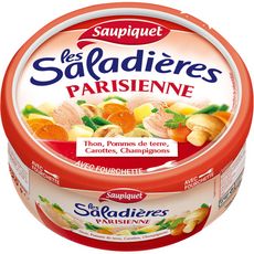 SAUPIQUET Les saladières parisienne salade thon pomme de terre carottes champignons 220g