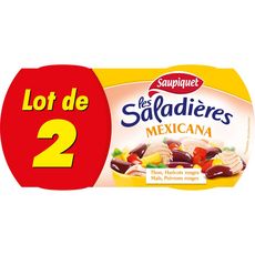 SAUPIQUET Saupiquet saladières snacking mexicana 2x220g