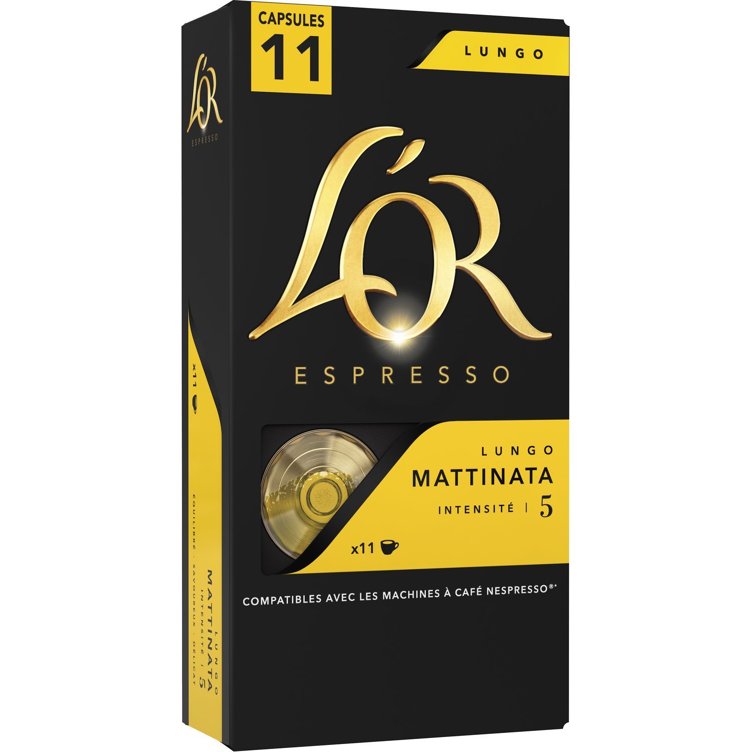 AUCHAN Capsules de café noisette intensité 7 compatibles Nespresso 10  capsules 52g pas cher 