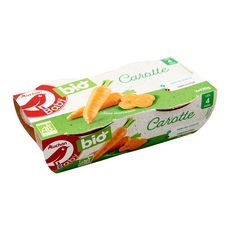 Auchan Baby Bio Bol Carottes Bio Des 4 Mois 2x1g Pas Cher A Prix Auchan