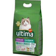 Ultima Croquettes A La Dinde Cereales Pour Chat D Interieur Sterilise 3kg Pas Cher A Prix Auchan