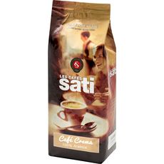LES CAFES SATI Café en grain crema 100% Arabica 1kg