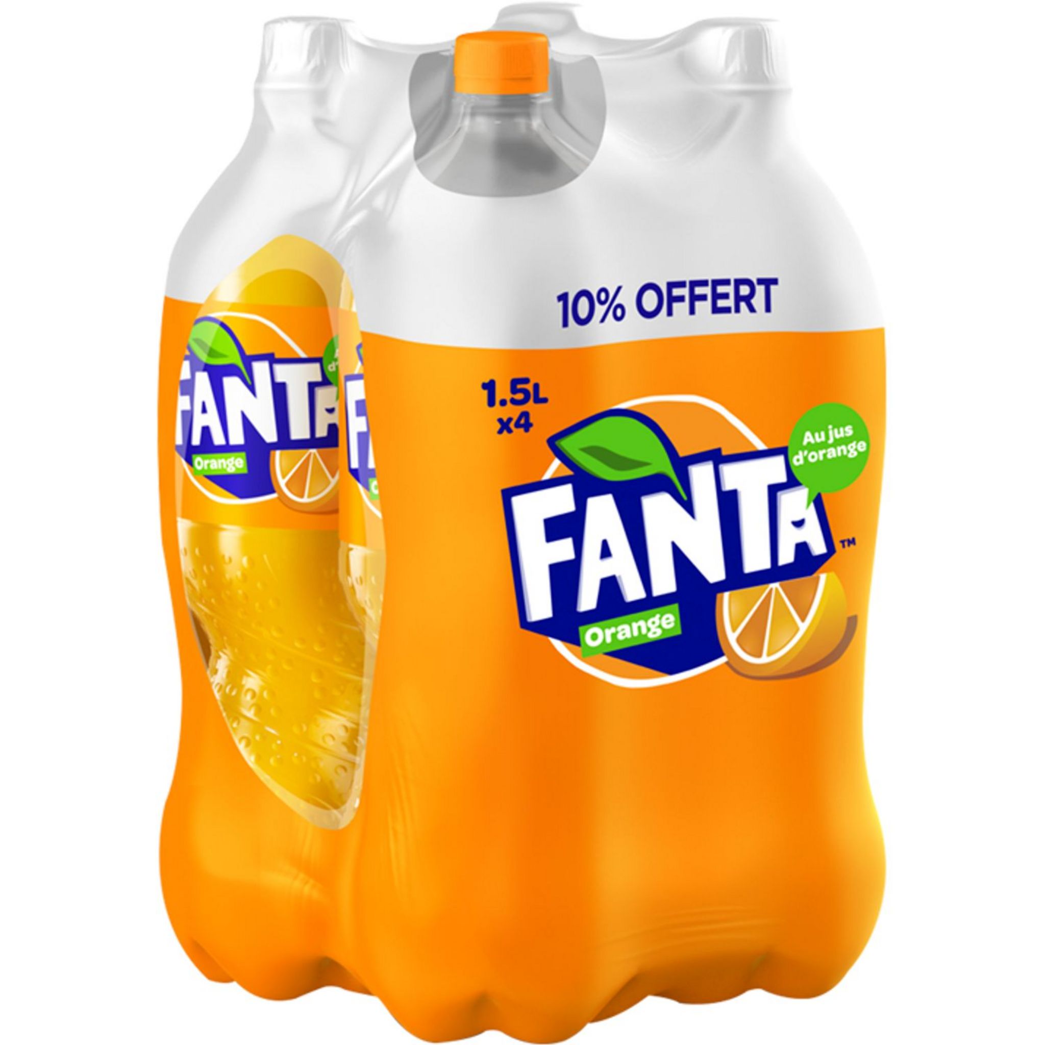 FANTA Boisson gazeuse au jus d'orange avec sucre et édulcorants boîte 33cl  pas cher 