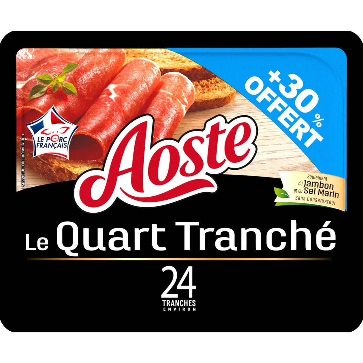 Aoste Aoste Le Quart Jambon Cru Nature Offert G Pas Cher Prix Auchan