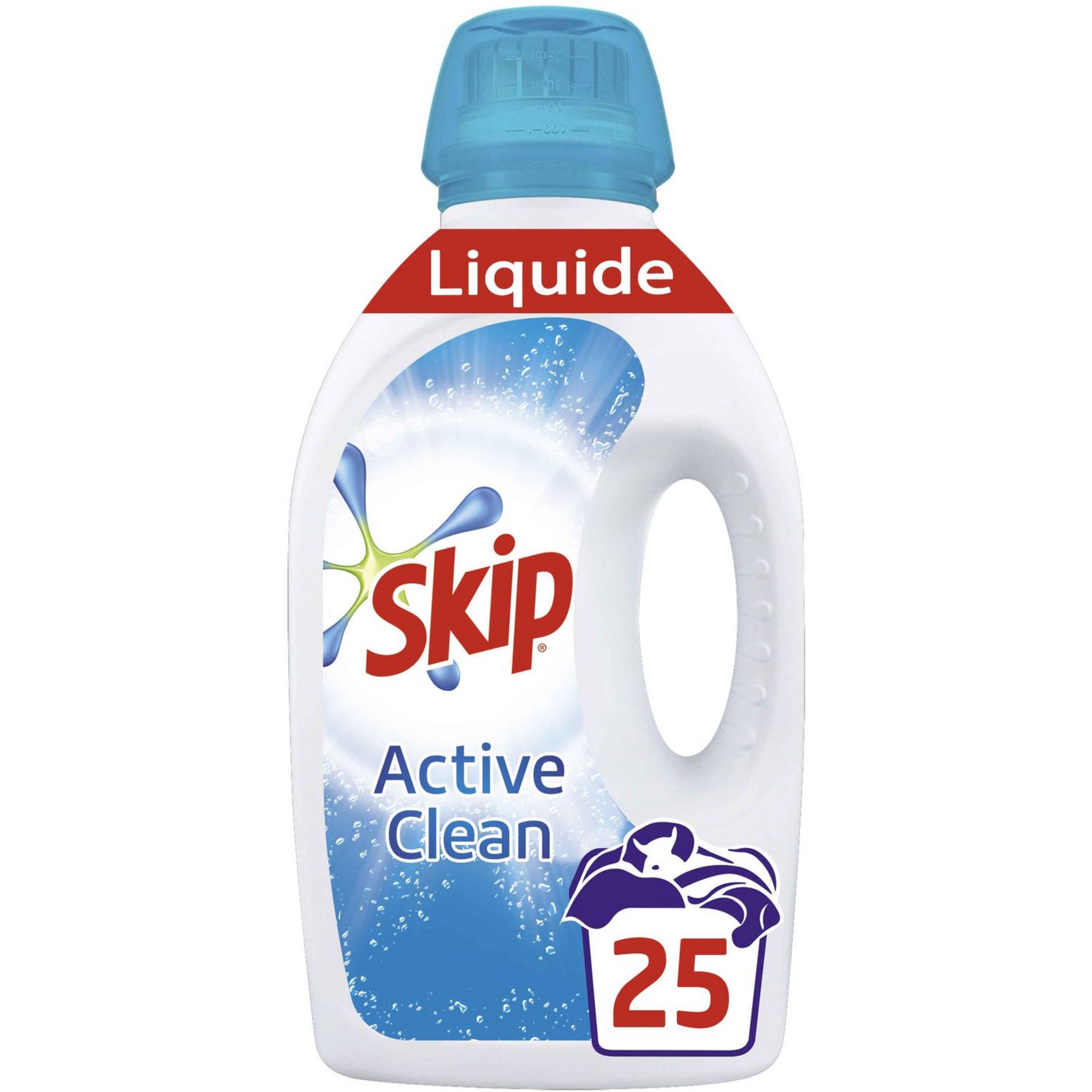 SKIP Skip lessive diluée active clean 25 lavages pas cher 