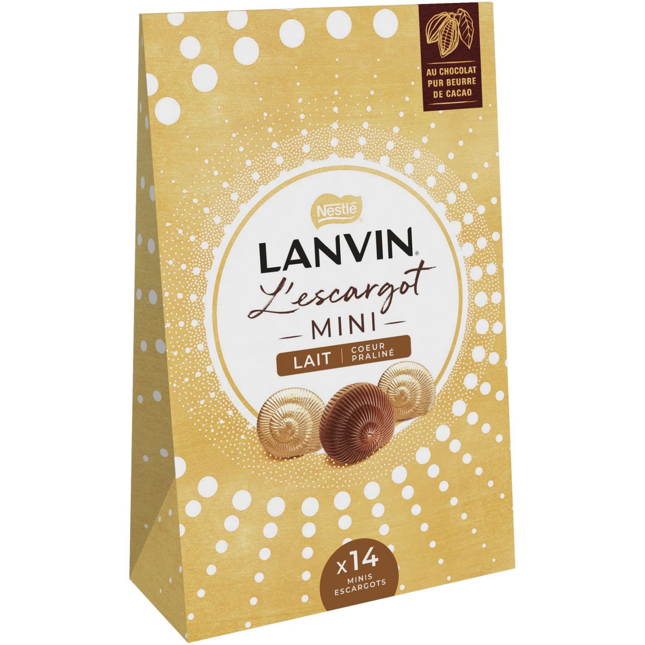 LANVIN ESCARGOTS DE BOURGOGNE : CHOCOLAT PRALINE BOUCHEE FORME