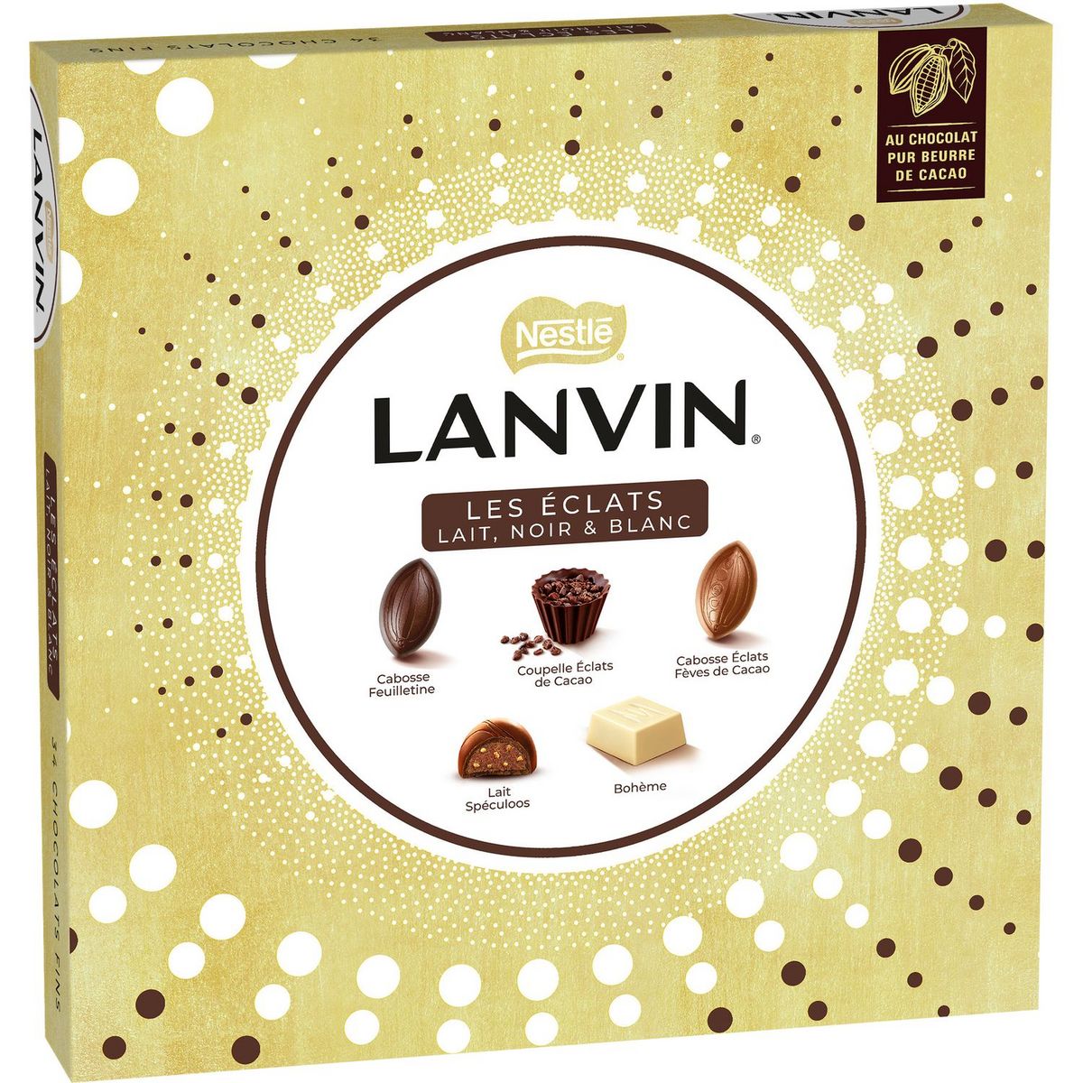 NESTLE Lanvin assortiment de chocolats au lait et chocolats noirs