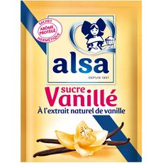 ALSA Sucre vanillé à l'extrait naturel de vanille 12 sachets 12x7,5g