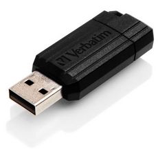 VERBATIM Clé USB 2.0 128 Go Noire PinStripe
