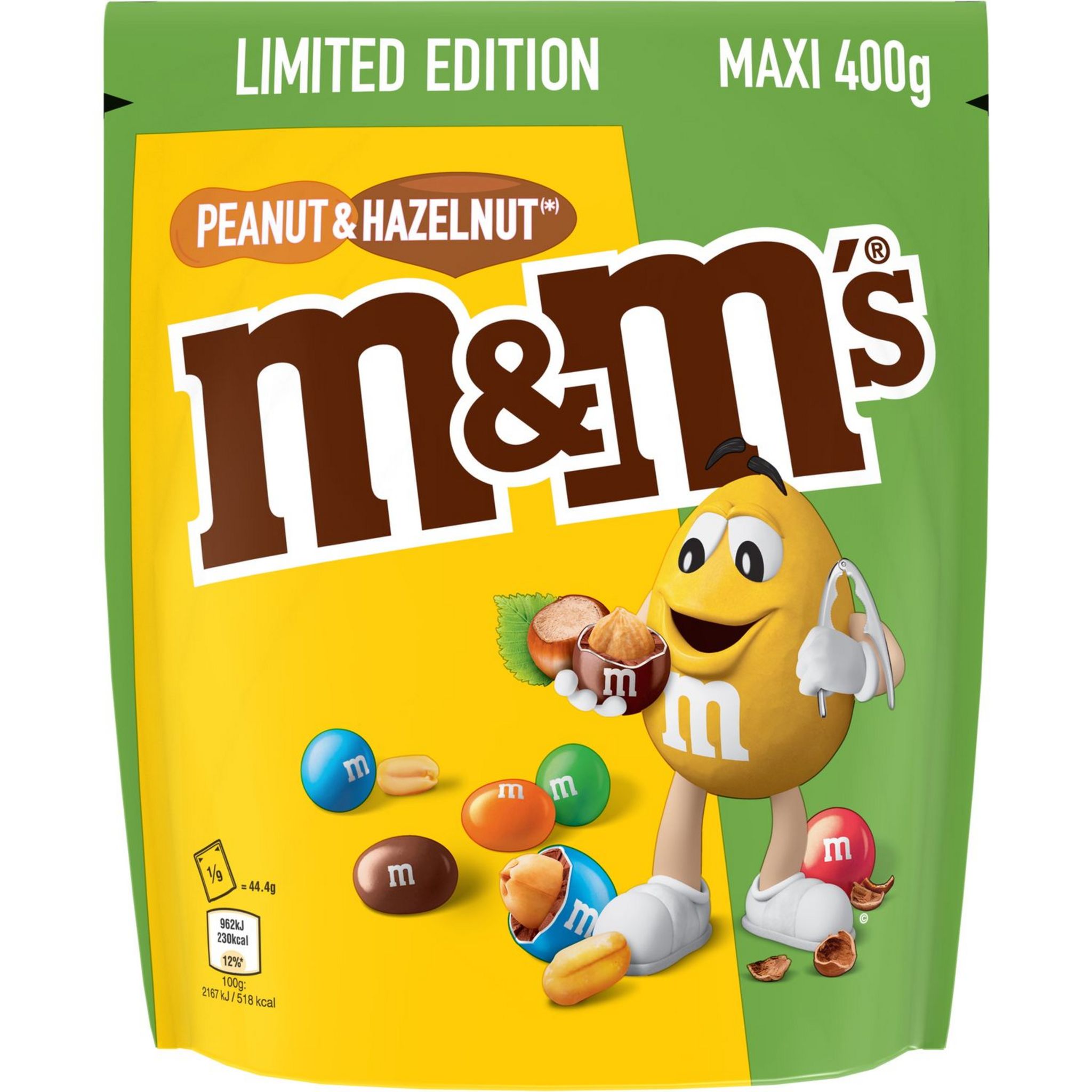 M&M PEANUT MAXI 400g - M&M`S - Peanuts - Peanuts - Chocolate - Nuts -  5000159471602