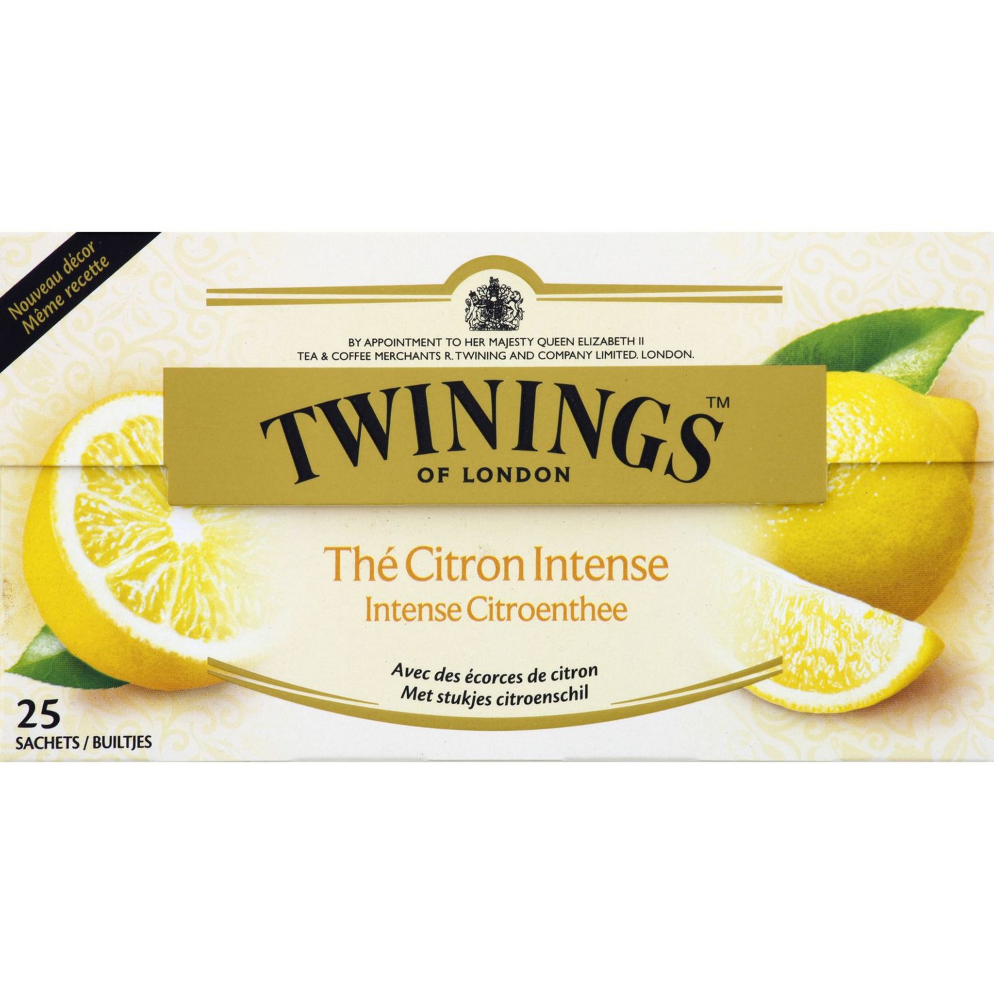 Twinings Of London Thé vert citron intense - Les 25 sachets, 50g :  : Epicerie