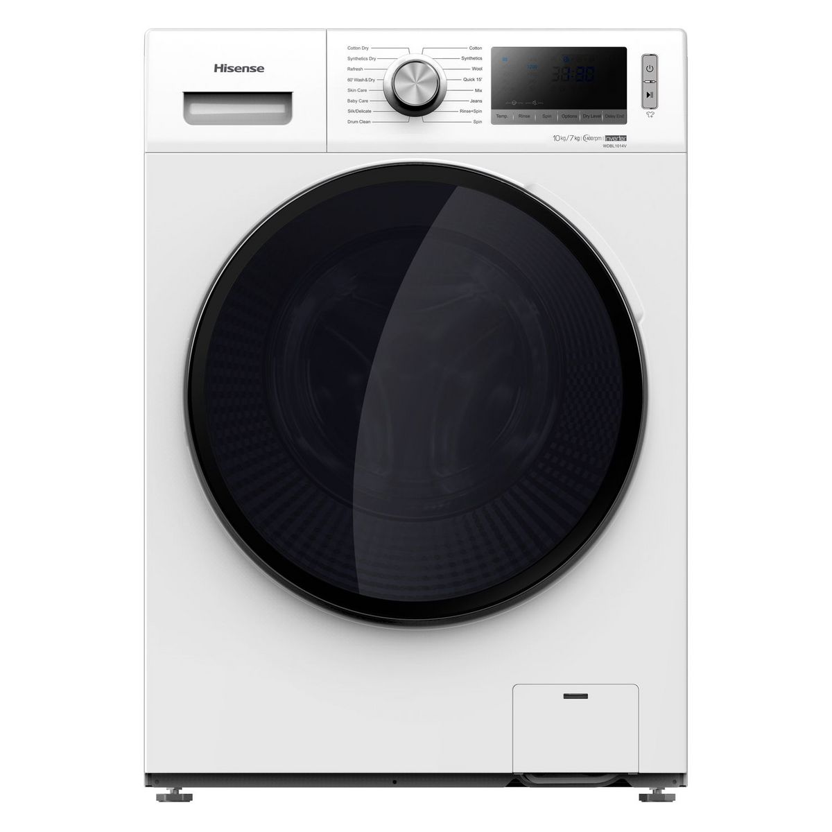 HISENSE Lave linge séchant hublot WD114BLV, 10 kg lavage, 7 kg