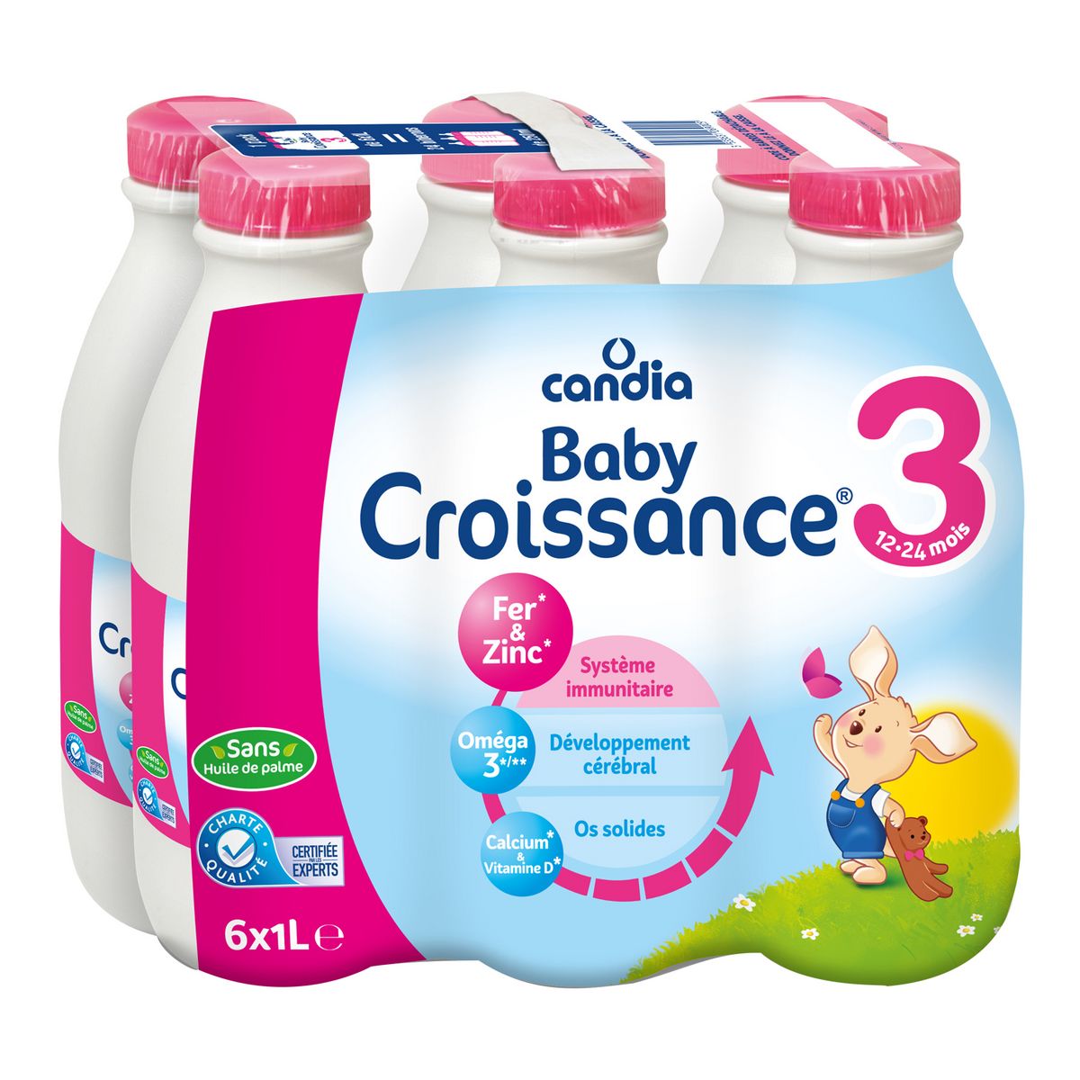 Lait 3ème âge bio, 6x1L